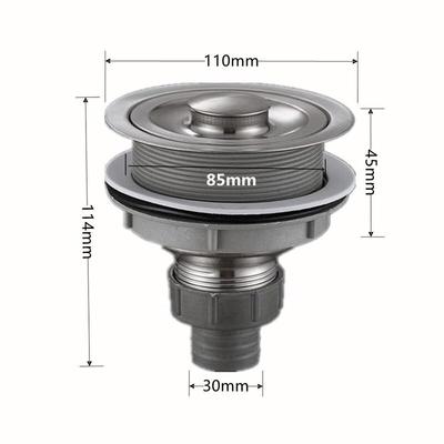 LANGZHIWEN Kitchen Sink Drainer Strainer