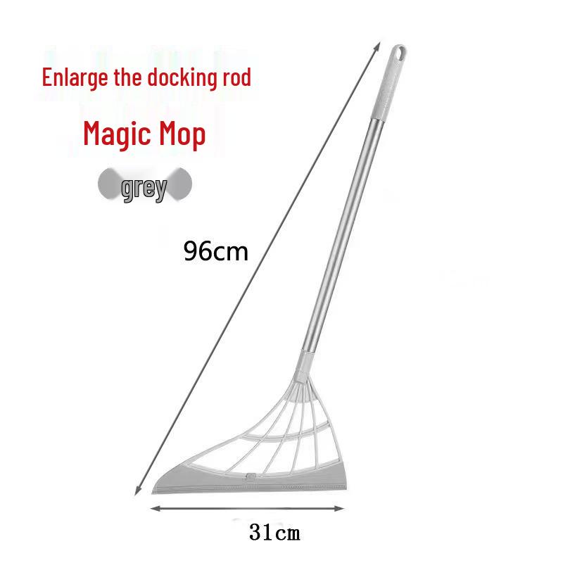 Retractable Silicone Broom: Hair-Free, Wet & Dry Dual-Use Magic Sweeper