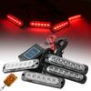 24 LED Police Lights for Car Grill Wireless Control Blue Red Yellow Flashing Beacon Auto Stroboscopes Led Strobe Lights 12-24V