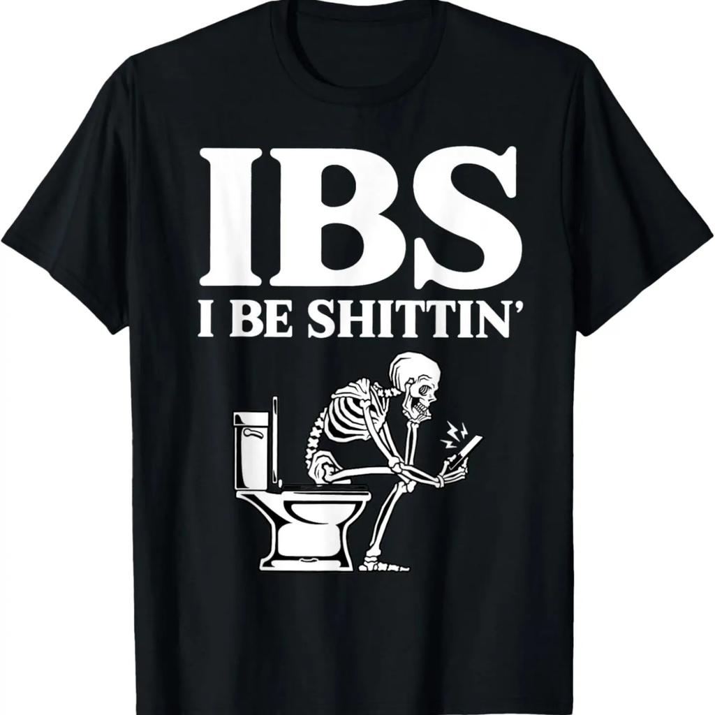 IBS I Be Shittin' Funny Skeleton T-Shirt