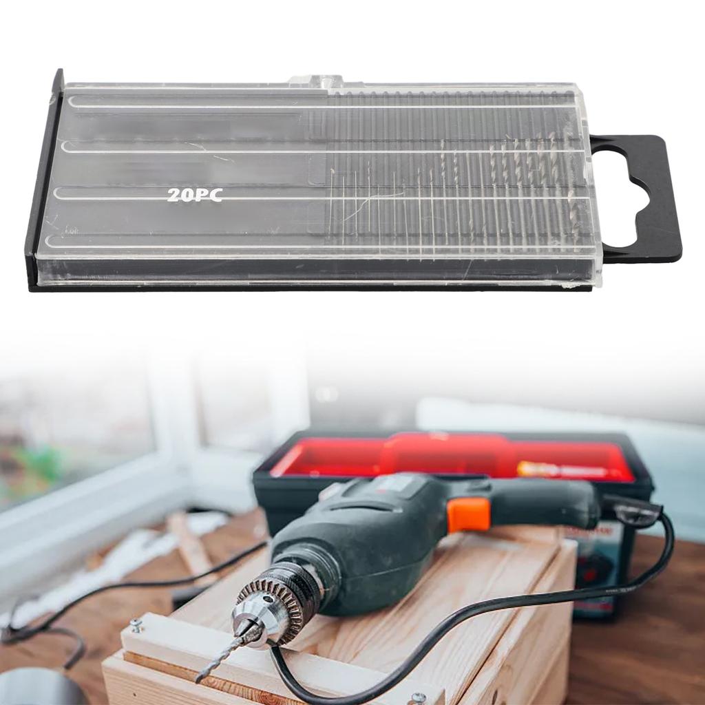 Precision HSS Spiral Drill Bits (20Pcs Set) for Jewelry Making and Watch Repair