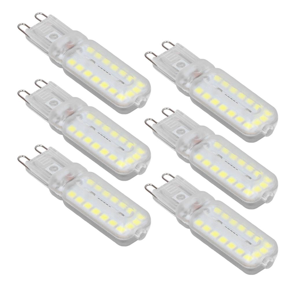 6pcs G9 LED Bulbs 7W Dimmable 360 degrees  Illumination Replacement Light Bulb for Wall Desk Cabinet Lamp