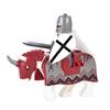 Medieval Figures Middle Ages Rome Warrior Golden Knight Horse Hawk Castle King Dragon Knights Building Blocks BricksToys gifts