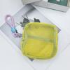 1PC Multicolored Durable Mesh Carried or Hung Grid Storage Bag Convenient Travel Saving Space Orderly Manner