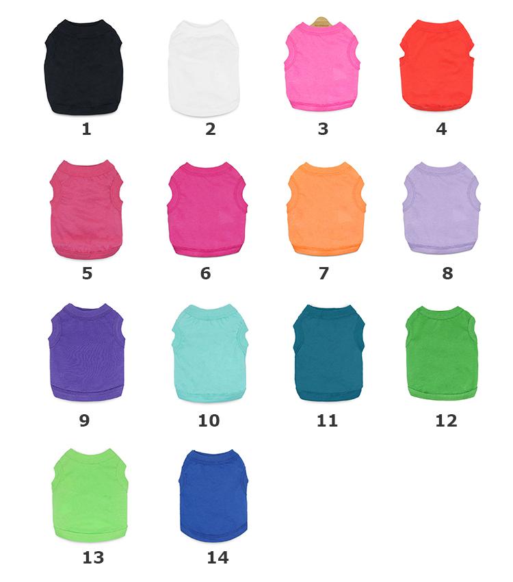 Dog Shirts Pet Clothes Blank Clothing Puppy Vest T-Shirt Sleeveless Costumes Doggy Soft and Breathable Apparel Outfits for Cats
