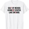 Golf von Mexiko Kennedy Center Ontariosee Vintage Retro T-Shirt