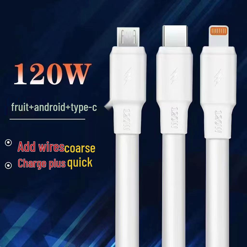 5A Type-C Super Fast Charging Cable for Type-C, Apple USB, Android V8 Devices