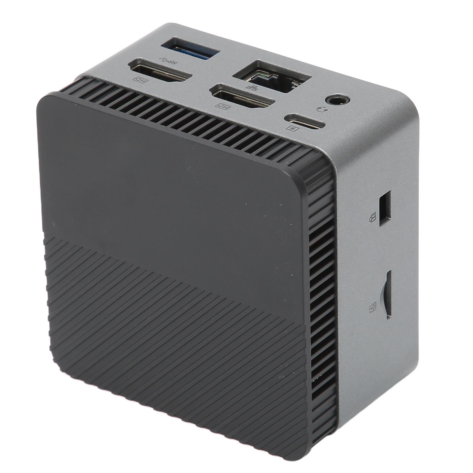 

Мини ПК 72x72x44.5 мм легкий портативный 8+512G памяти UHD графический микрокомпьютер для офиса EU Plug