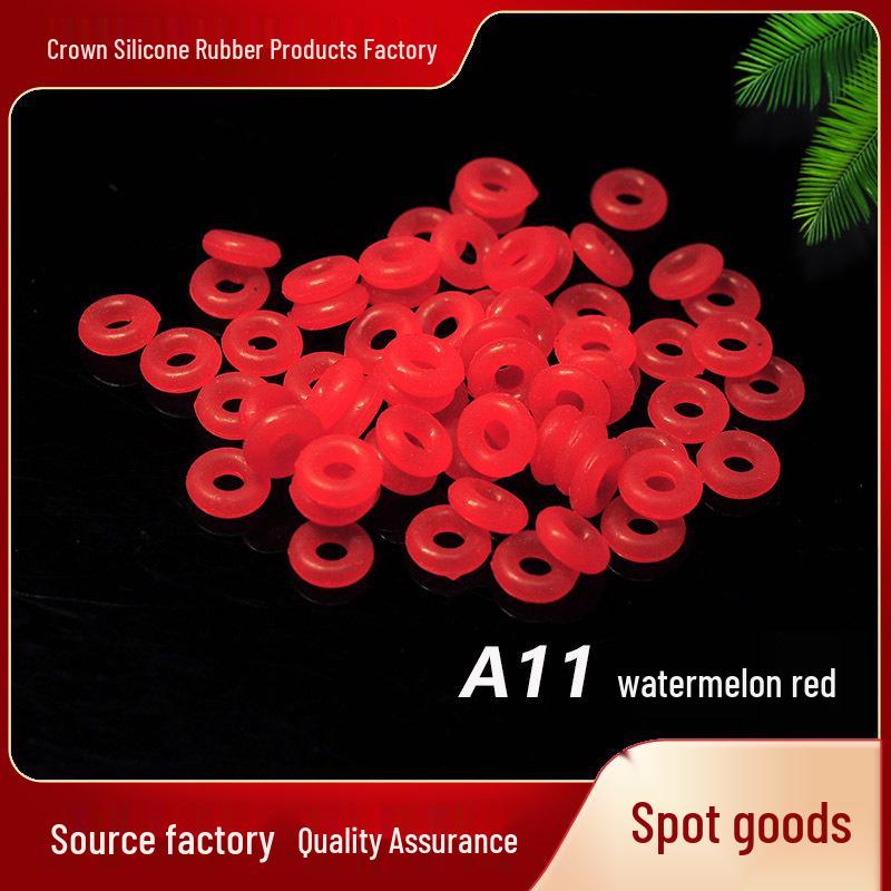 50-Piece Jade Silicone Spacer Rings for Bracelets, Chains, and Necklaces