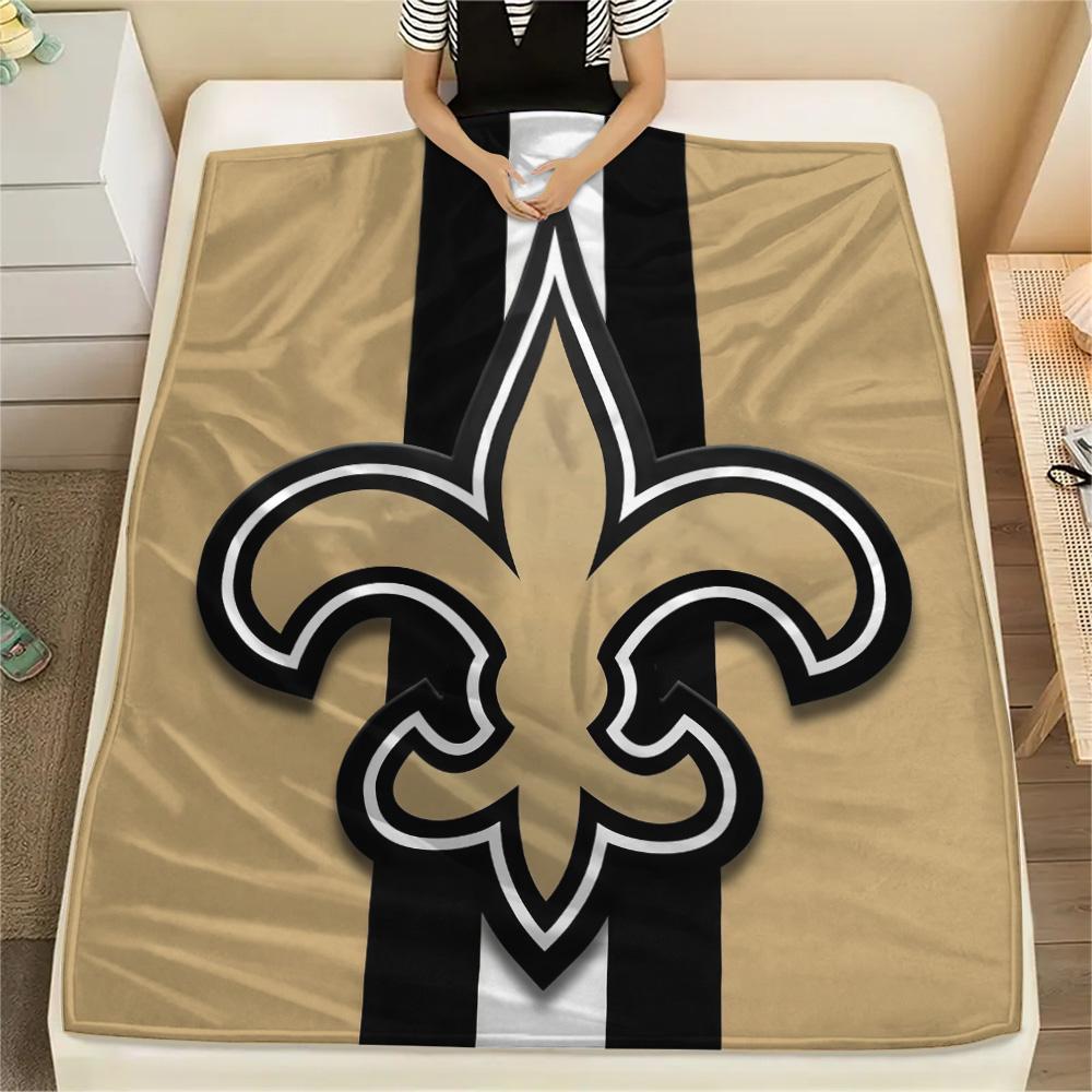 New Orleans Saints Flannel Blanket, High quality Comfortable for All Seasons, Home Decor, Warmth and Comfort