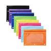 Zippered Storage Bag with 3 Rings Pencil Case Filing Products File Holder
