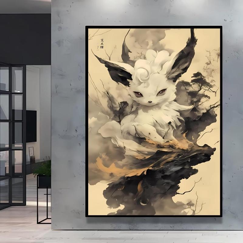 Anime Posters Pokemon Umbreon Cartoon Character Picture HD Print Canvas Painting Home Children's Room Wall Decoration Gifts