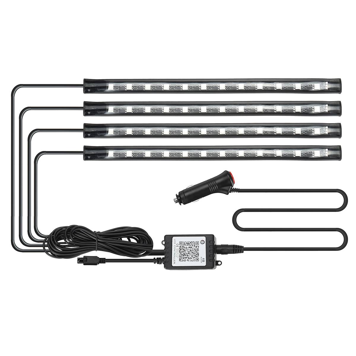 

Декоративные лампы для салона автомобиля Полоски Атмосферные лампы Холодный свет Декоративная панель управления Консоль Авто Светодиодные фонари