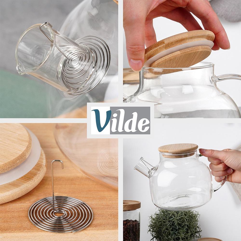 Glass Coffee And Tea Pot With Strainer 1 L