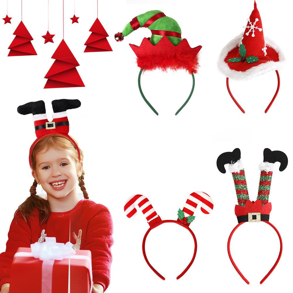 Colorful Headbands Christmas For Festive Parties With Santa And Tree Motifs For Ages All