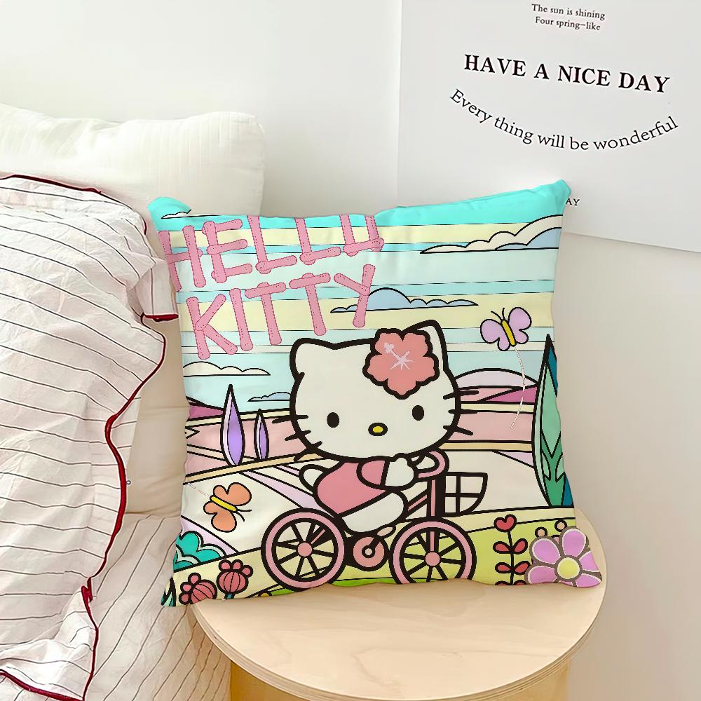 Cartoon Cute H-Hello K-Kitty Cat Driving Funny Comfort Soft Hogar Pillowcase Sofa Living Room Bed Home Decor Protective Covers