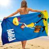 1Pc Pippi Adventure Beach Towel, Quick Dry, Multi-Use for Beach Pool Gym Yoga Home Travel, Christmas, Halloween, Xmas Gift M928638