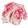 Pink Floral Shawl - Light and Feminine Accent 180x90