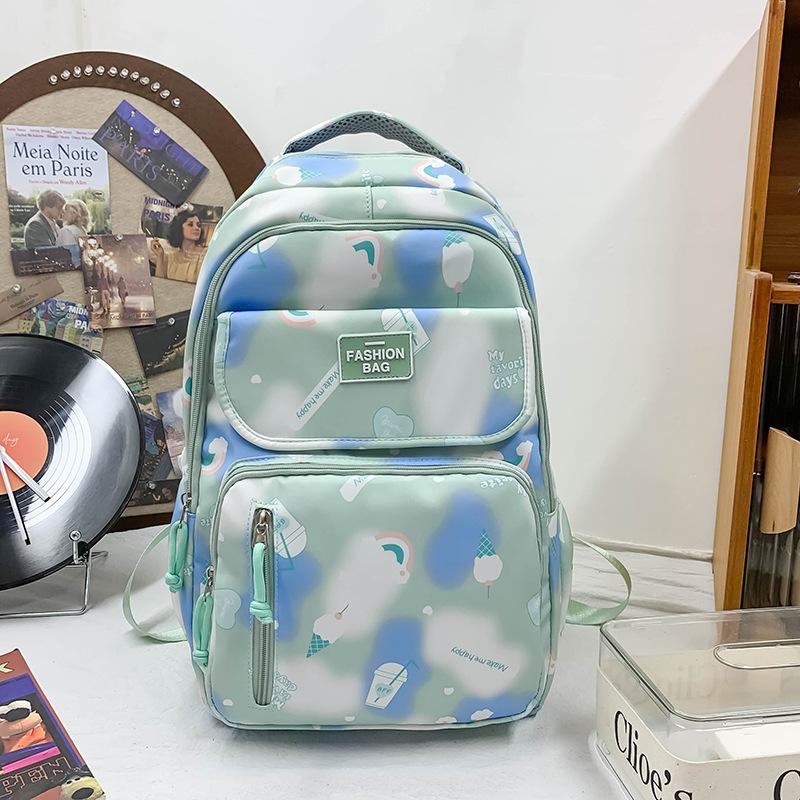 Schoolbag senior school bag large capacity fresh sweet girl backpack primary school students junior high school casual backpack