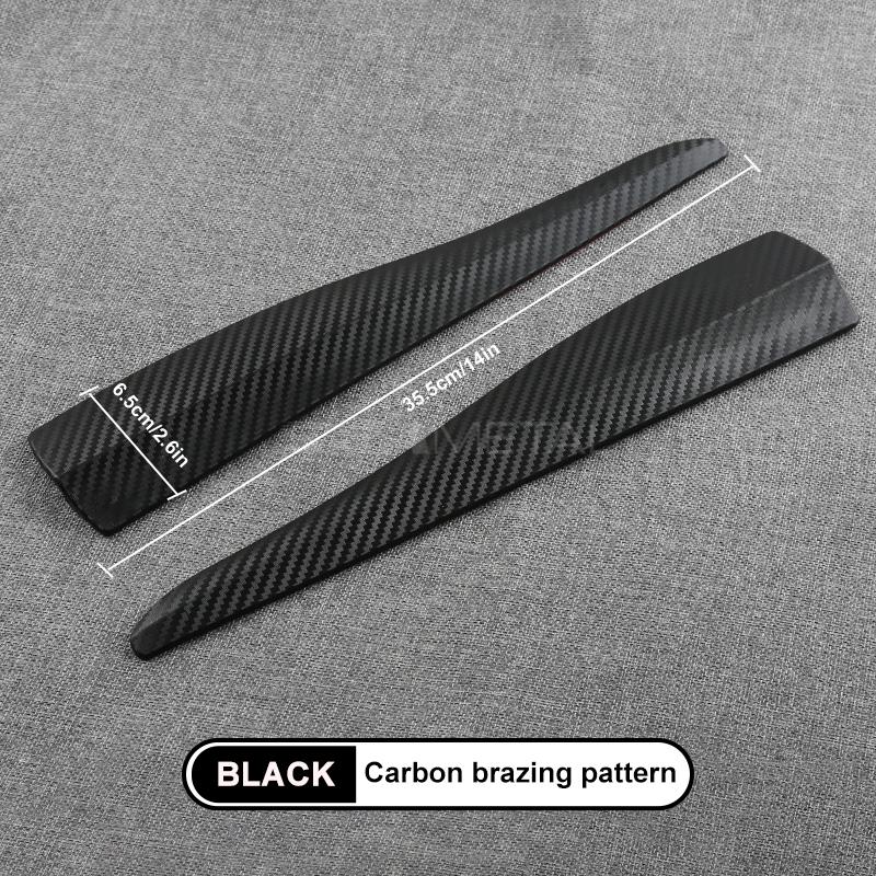 SEAMETAL Car Bumper Protector Strip Exterior Carbon Fiber Car Sticker Front Rear Bumper Anti Scratch Universal Auto Body Sticker