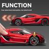1/24 Koenigsegg JESKO Supersportwagen Modell Legierungsguss Spielzeugauto Simulation Sound und Rückzug Kinder Spielzeug Sammlung Geburtstagsgeschenk