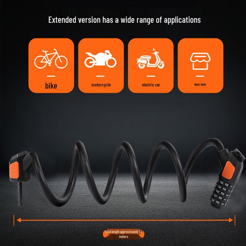 Four Ten Thousand Miles Bicycle Anti-Theft Password Lock