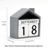 Calendario da scrivania in legno con conto alla rovescia e logo personalizzato per regalo d'ufficio