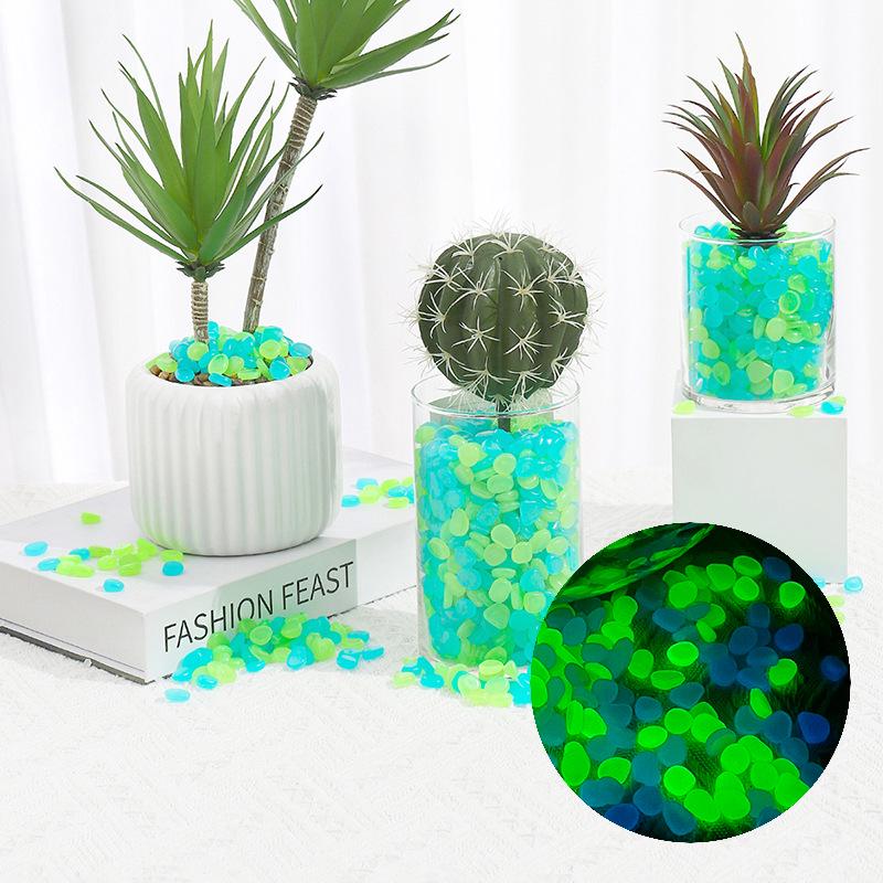 1cm Luminous Fluorescent Stones for Aquarium and Garden Landscaping