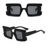 Big Frame Luxury Brand Designer Square Vintage Concave Sunglasses Women For Men Punk Popular Oversized Sun Glasses Uv400