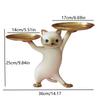 Cartoon Resin Cat Tray Statue - Entryway Desk Decor With Storage, Whimsical Key Candy Dish, Perfect Home Office Gift