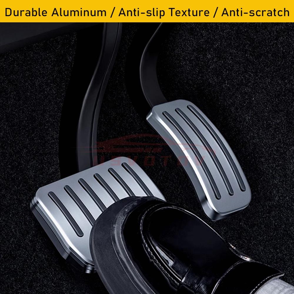 30S Easy Install Performance Pedal Pads Cover Foot Aluminum Non-Slip Pedals Accessories for Tesla Model Y 3 Highland 2025 2025
