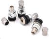 Convenient and Exquisite Metal Tubeless Valves Air Valves Straight Straight Set of 4 Heat Resistant Short Core
