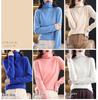 Autumn/Winter 100% Wool Slim-Fit High Neck Knit Sweater