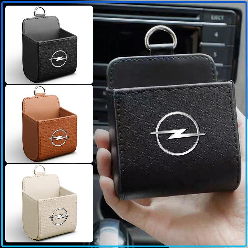 Leather Car Storage Box Air Vent Dashboard Tidy Hanging Organizer Box For Opel Astra H G J Insignia Mokka Zafira Corsa Vectra B C D