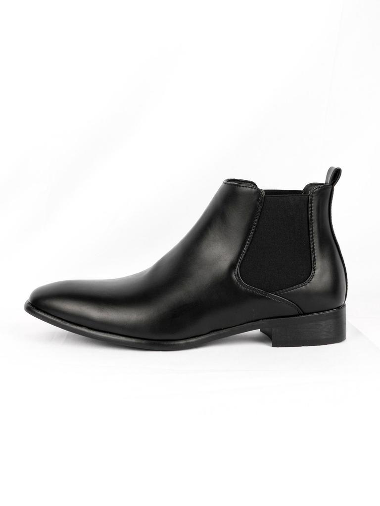 Men's Square Toe Chelsea Ankle Boots - Versatile Fashion Short Boots
