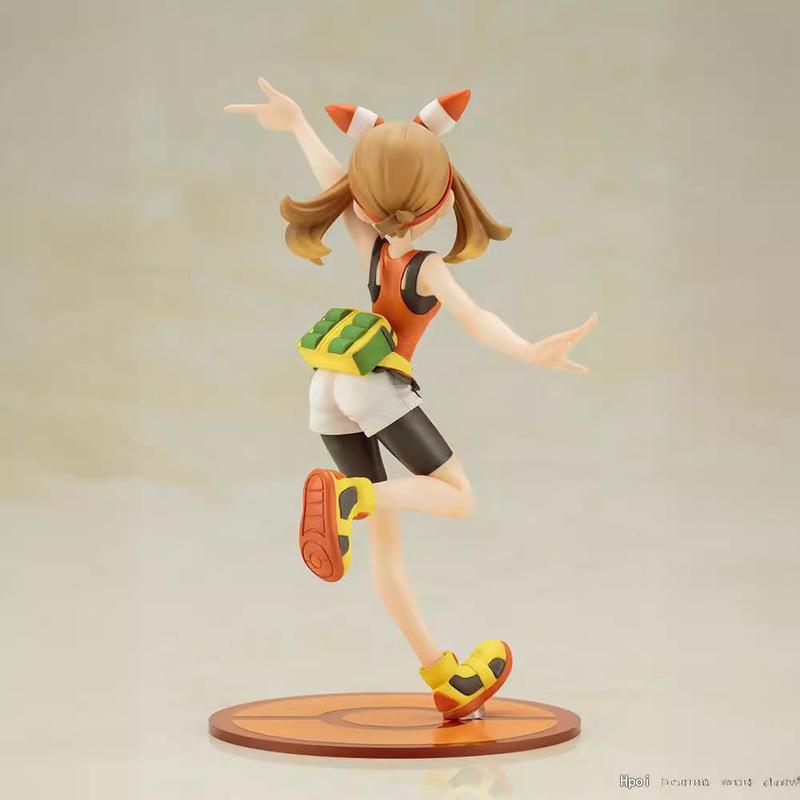 Pokemon May Trainer Figure Collectible Anime Statue Scene Desktop Display Model For Anime Fans Collectors Pokemon Merchandise