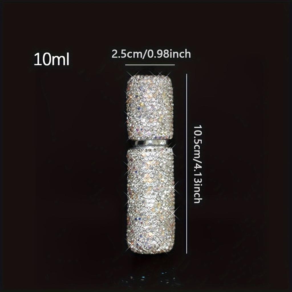 New 10ml Portable Mini Diamond Glass Refillable Perfume Bottles Spray Pump Empty Cosmetic Containers Atomizer Vials For Travel