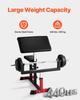 VEVOR Preacher Curl Bench, Strength Training Biceps Machine, Max Load 440 LBS Home Gym Equipment, Seated Arm Isolated Barbell Dumbbell Bicep Station