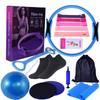 Numbwin 17-Piece Yoga & Pilates Set: Resistance Bands, Gliding Discs & More for Home Fitness
