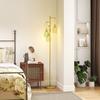 3-Light Floor Lamp, 170cm Industrial Dimmable Standing Lamp with Steel Wire Cage Lampshades for Living Room, Bedroom, Dining Room, Study