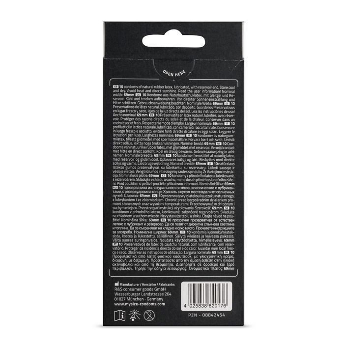 MY.SIZE PRO Condoms, Size 57mm, Pack of 10 Units