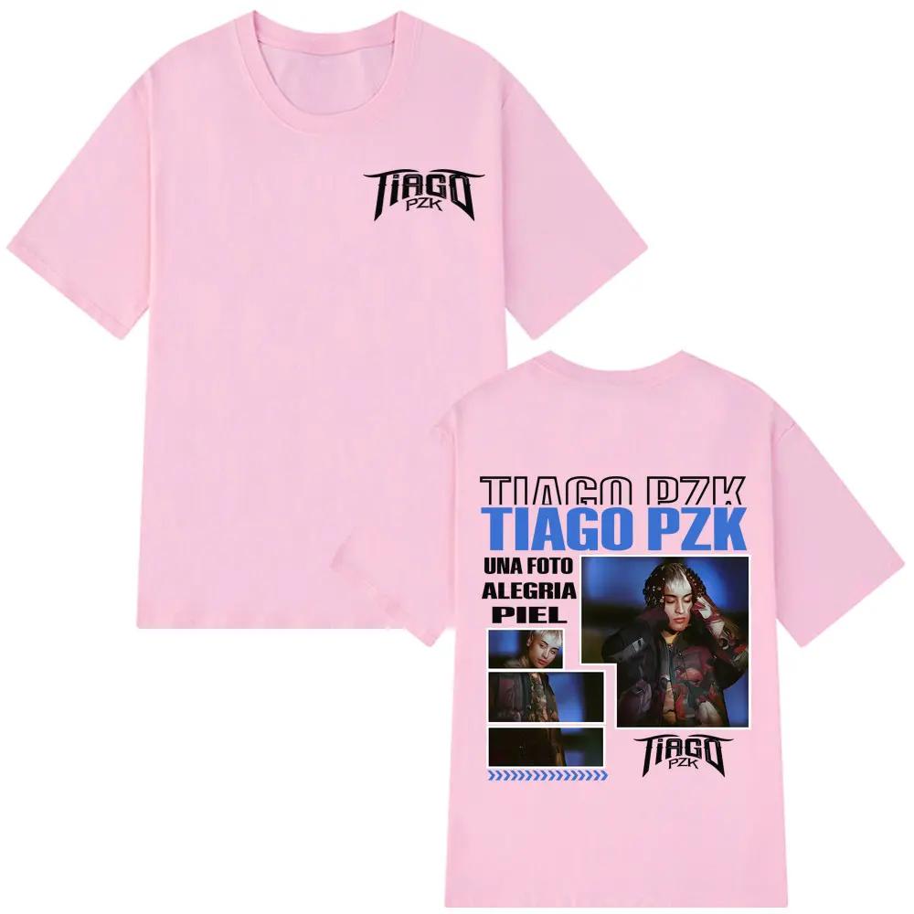 Rapper TIAGO PZK Album 2026 Tour Tee Men Women Hip Hop Tshirts Summer Harajuku Oversized Cotton Gothic Punk Tshirts Streetwear
