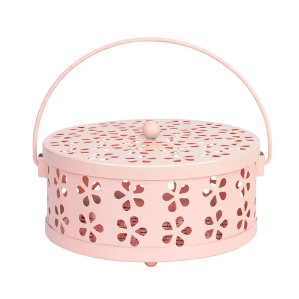 Portable Mosquito Coil Tray Holder Anti-fire Sandalwood Incense Burner Box Cover Anti-Mosquito Supplies Home Insect Repellent