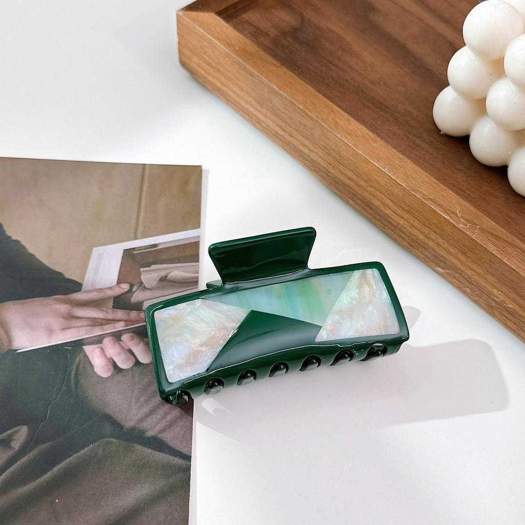 Chic Acetate Square Hair Claw Clip For Women In Fashionable Colors And Styles