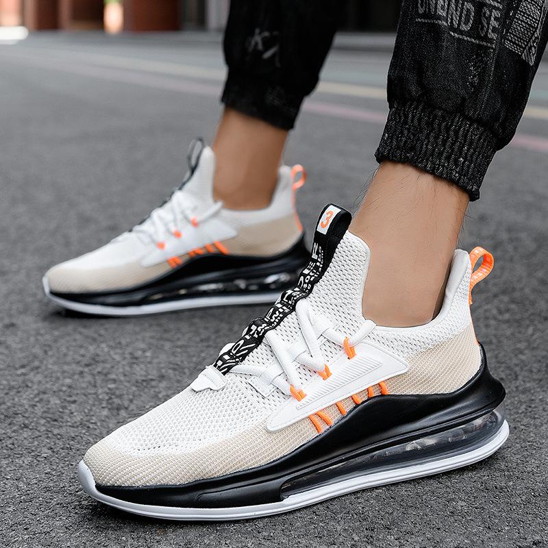 Men's low-top shoes full palm air cushion breathable ultra-light soft-soled running shoes casual sports shoes basketball shoes