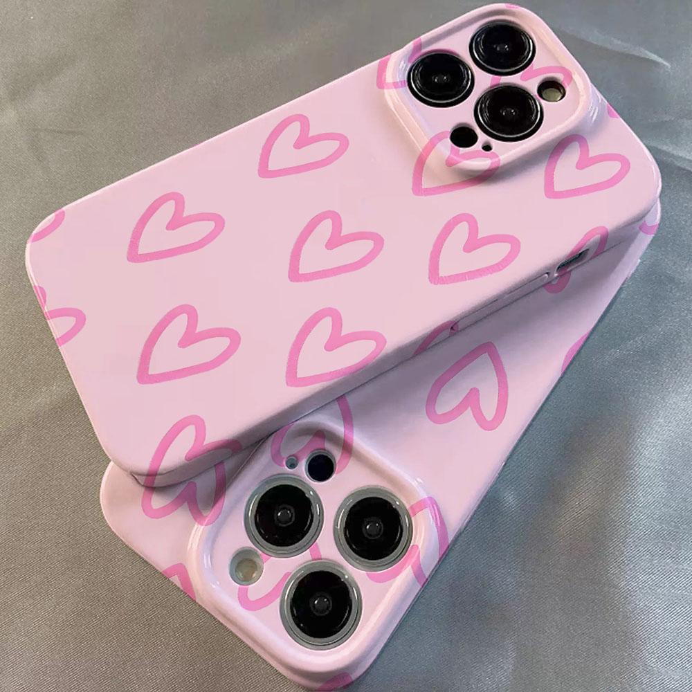 Luxus Clmj Swag Rosa Liebesherz Glänzende Folie Harte PC-Handyhülle für Google Pixel 7 7a 8 8a 9 9a Pro XL 5G