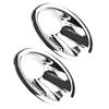 2Pcs Fog Light Cover For Nissan Qashqai Dualis J10 2010 - 2013 Car Chrome Tail Fog Light Cap Trim ABS Plastic