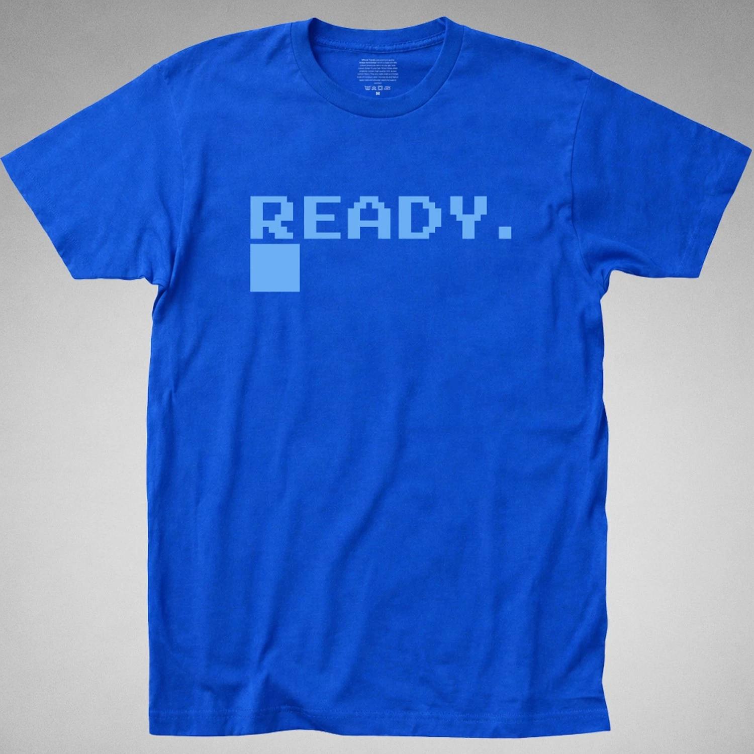 Commodore T Shirt c64 micro computer ready logo basic defunct retro pc videogame XS