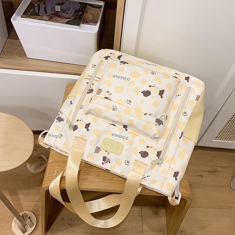 

Школьный рюкзак 2025 Школьный рюкзак Женский Корейская версия Рюкзак для младшей девочки, старшеклассницы, старшеклассницы, большой вместимости, Мори, милый, с принтом