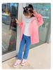 Hooded Big Kid Gradient Color Casual Sports Windbreaker Jacket Children Outdoor Outerwear